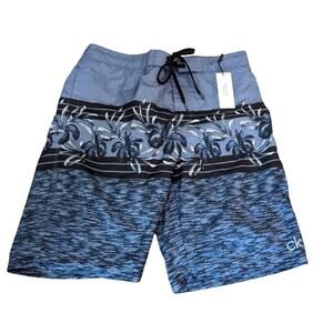 New w/ Tag Mens CALVIN KLEIN Swimwear Swim Trunks Shorts SZ LARGE